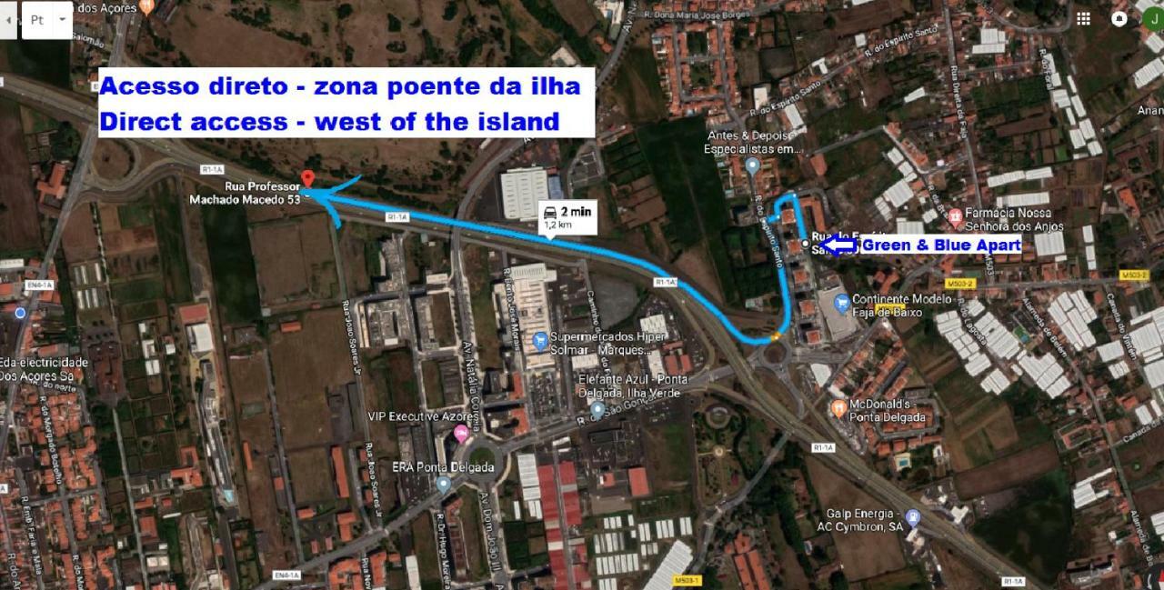 Ponta Delgada Green & Blue 3 Bedrooms מראה חיצוני תמונה